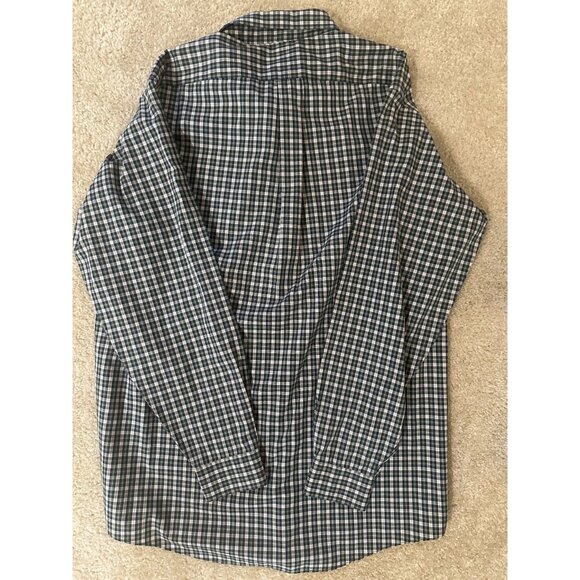 LL Bean Shirt Men’s Size L-Tall Long Sleeve Button Up Plaid Wrinkle Resistant - Picture 5 of 5